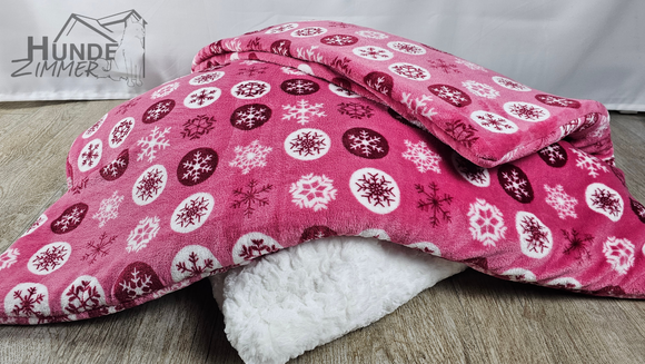 Kuschelfleece Hundedecke Winterzauber ca. 50x70cm