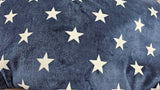 Kuschelfleece Hundedecke navy Sterne