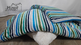 Kuschelfleece Hundedecke Streifen