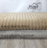 Luxury Faux fur Stripes rosè ca. 50x70cm