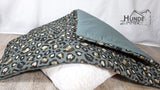 Wendedecke Sommerdecke Hundedecke "Leo salbei / dusty mint wasserdicht" Baumwolle