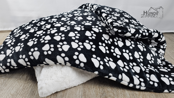 Kuschelfleece Hundedecke Pfotenpower ca. 50x70cm