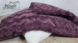 Limited Edition Luxury faux fur Waves Aubergine