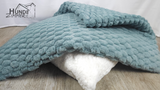 Luxury Faux fur Dusty Mint ca. 50x70cm