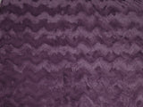 Limited Edition Luxury faux fur Waves Aubergine
