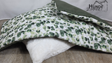 Wendedecke Sommerdecke "Green Eukalyptus" Baumwolle