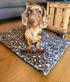 Baumwolldecke Hundedecke "Leo Salbei"