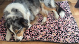 Kuschelfleece Hundedecke Leo rosa