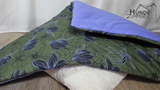 Wendedecke Sommerdecke "Midnight Orchidee / lavendel uni" Baumwolle/Baumwolle