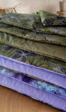Baumwoll Hundedecke "Midnight Orchidee"