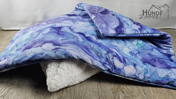 Softshell Hundedecke Swirl Lavendel