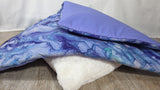 Kombi-Decke Softshell Swirl/Baumwolle lavendel