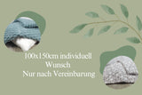 Kuschelfleece Hundedecke nach Wunsch 100x150cm
