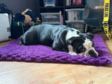 Luxury Faux fur Dark Purple ca. 50x70cm