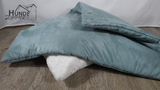 Veloursleder Dusty Mint