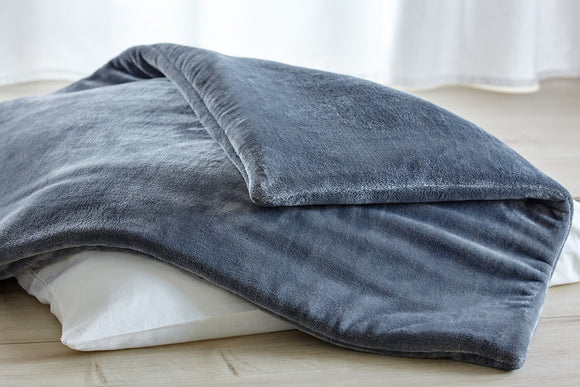 Kuschelfleece Hundedecke Uni - Grau